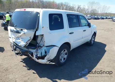 2010 Honda Pilot Lx from USA, damaged, VIN 5FNYF4H22AB032031